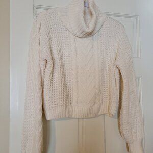 Soft, comfy cowl neck sweater.